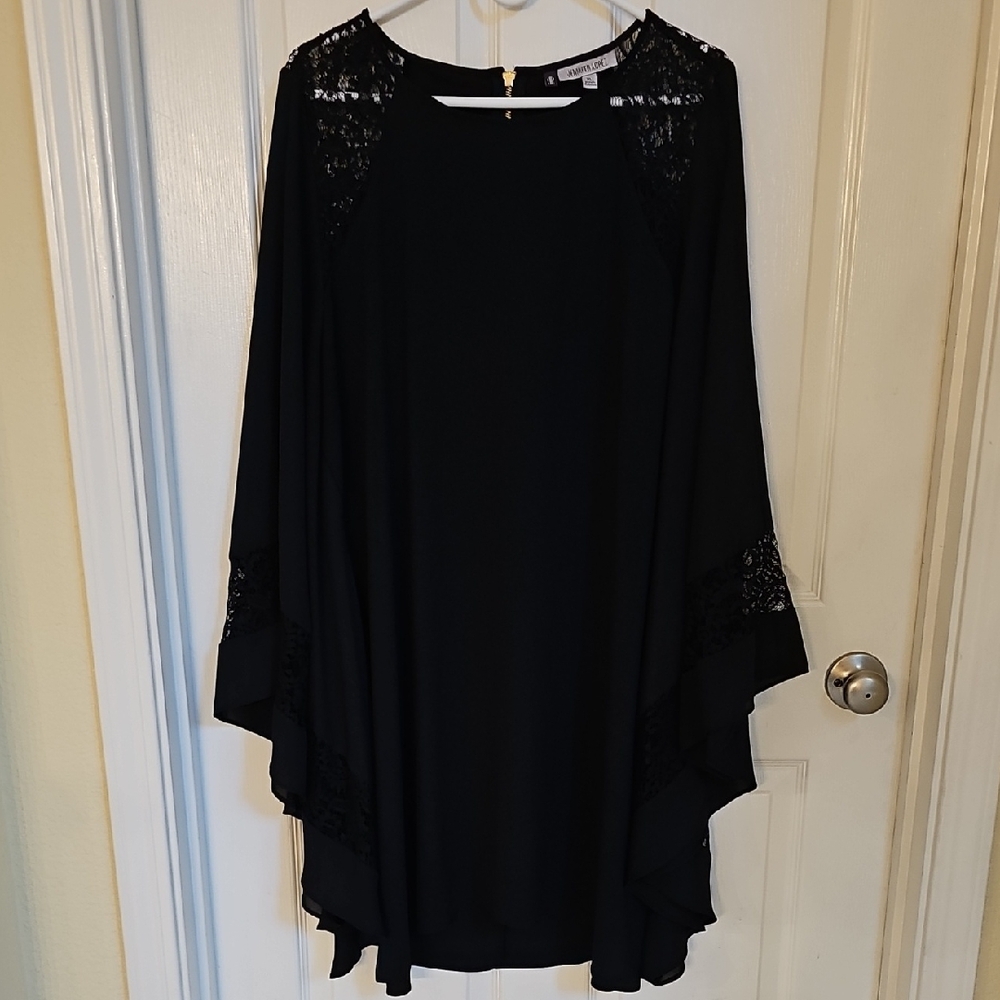 Jennifer Lopez Black Long Sleeve Dress